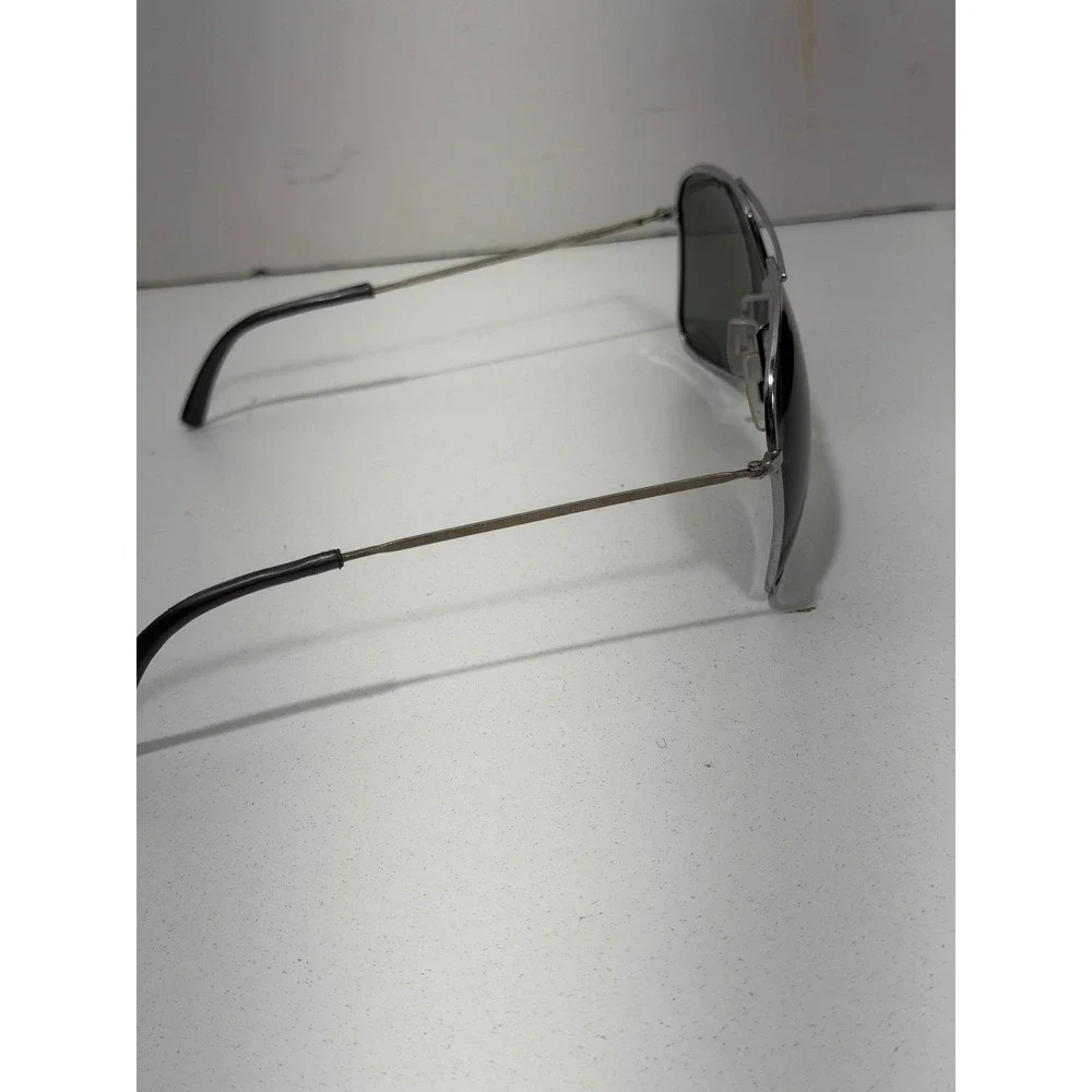 Cool Ray Vintage Silver Aviator Sunglasses with Blublocker Clip-On Lenses